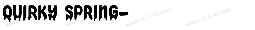 QUIRKY SPRING字体转换